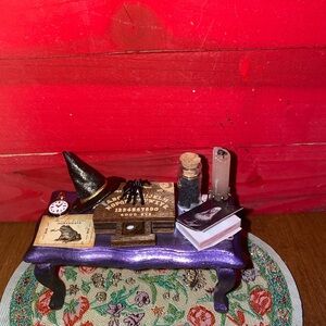 Miniature Witch's Desk with Accessories